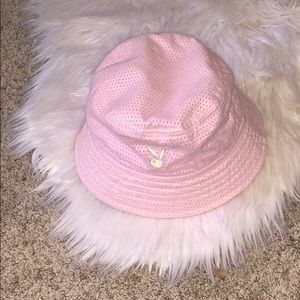PINK PLAYBOY BUCKET HAT